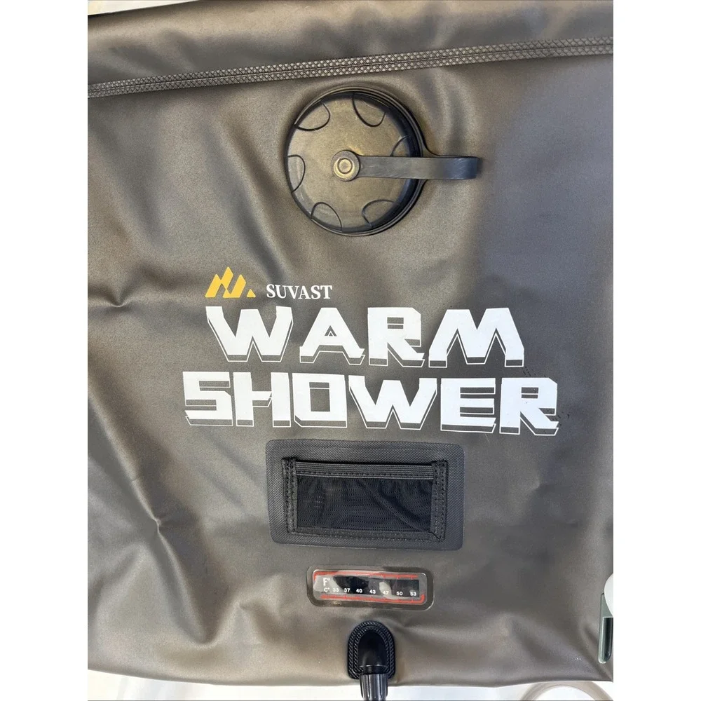 Shower Bag Camping Portable Warm Shower Spray Handle Hanging Attatchment - Picture 2 of 8